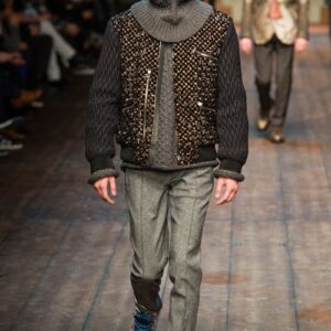 Dolce & Gabbana Black Sequined Goatskin Jacket - Image 11