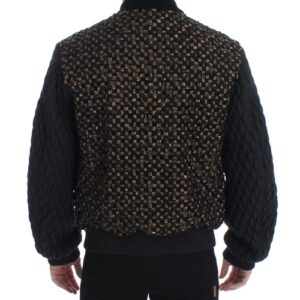 Dolce & Gabbana Black Sequined Goatskin Jacket - Image 4