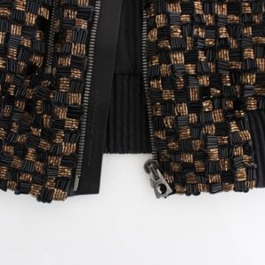 Dolce & Gabbana Black Sequined Goatskin Jacket - Image 9