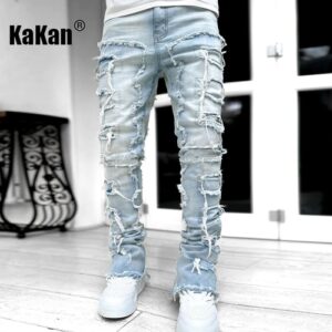 Kakan Heavyweight Streetwise Stretch Patch Jeans
