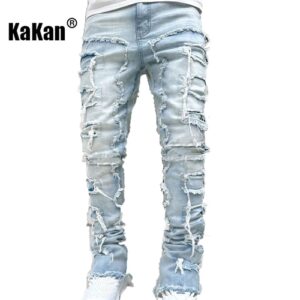 Kakan Heavyweight Streetwise Stretch Patch Jeans - Image 6