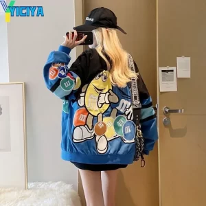 Bomber Varsity Jacket Racing Blue American Embroidery - Image 5